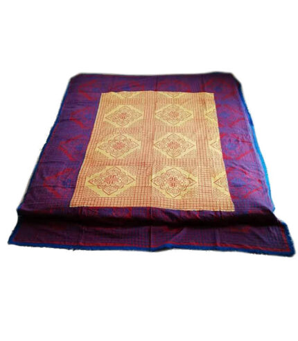 Cotton Nakshi Katha King Size Artistic-Blue Shade Color